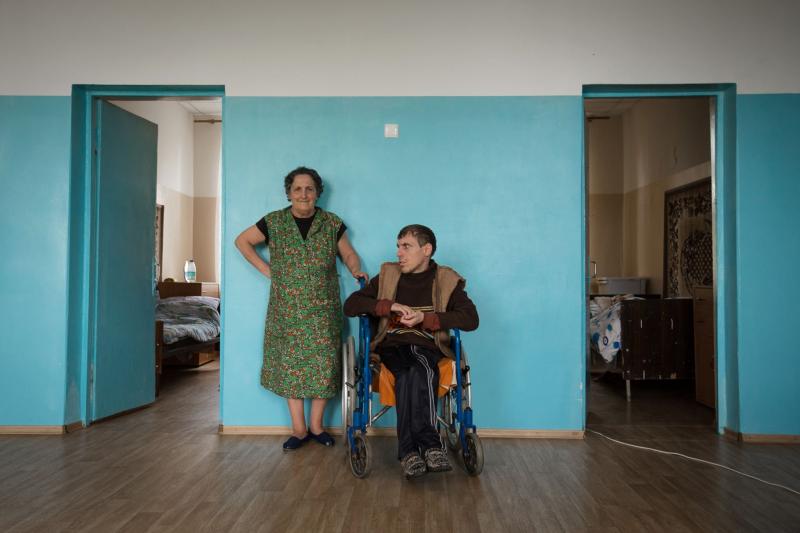 Mother and son congenital cerebral palsy